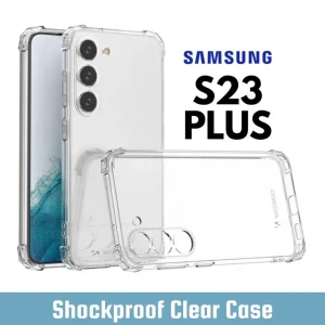 Samsung Galaxy S23 Plus Back Cover - Shockproof Clear Case - Soft Transparent BackCover For Girls Boys