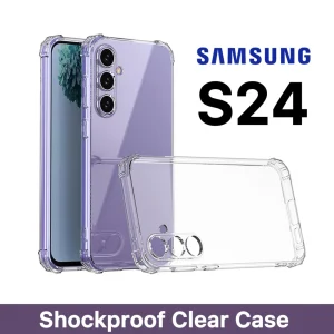 Samsung Galaxy S24 Back Cover - Shockproof Clear Case - Soft Transparent BackCover For Girls Boys