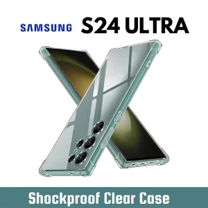 Samsung Galaxy S24 Ultra Back Cover - Shockproof Clear Case - Soft Transparent BackCover For Girls Boys