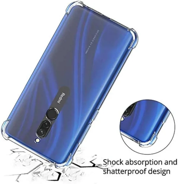 Xiaomi Redmi 8 Back Cover - Shockproof Clear Case - Soft Transparent BackCover For Girls Boys - Image 2