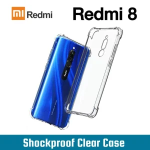 Xiaomi Redmi 8 Back Cover - Shockproof Clear Case - Soft Transparent BackCover For Girls Boys