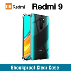 Xiaomi Redmi 9 Back Cover - Shockproof Clear Case - Soft Transparent BackCover For Girls Boys