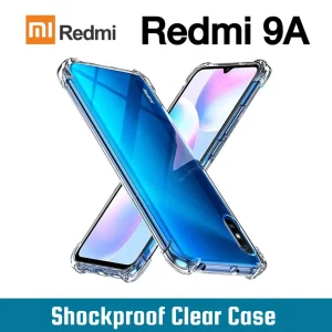 Xiaomi Redmi 9A Back Cover - Shockproof Clear Case - Soft Transparent BackCover For Girls Boys