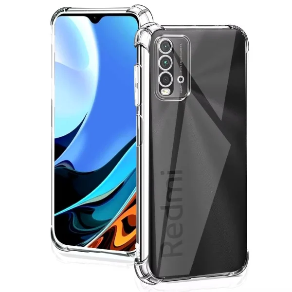 Xiaomi Redmi 9T Back Cover - Shockproof Clear Case - Soft Transparent BackCover For Girls Boys - Image 2