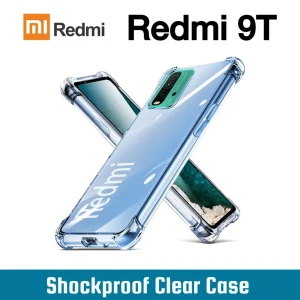 Xiaomi Redmi 9T Back Cover - Shockproof Clear Case - Soft Transparent BackCover For Girls Boys