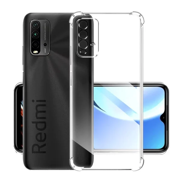 Xiaomi Redmi 9T Back Cover - Shockproof Clear Case - Soft Transparent BackCover For Girls Boys - Image 3