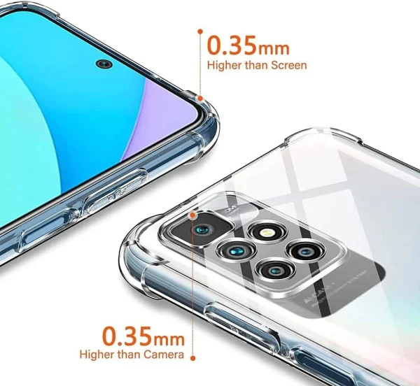 Xiaomi Redmi 10 Back Cover - Shockproof Clear Case - Soft Transparent BackCover For Girls Boys - Image 3