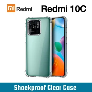 Xiaomi Redmi 10C Back Cover - Shockproof Clear Case - Soft Transparent BackCover For Girls Boys