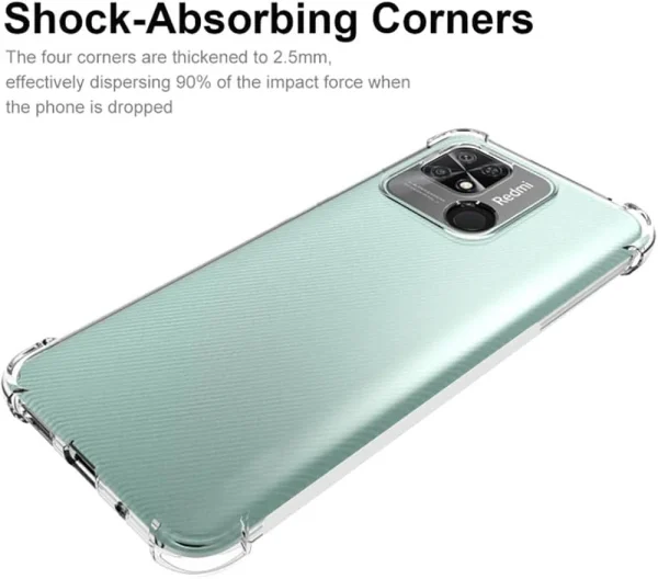 Xiaomi Redmi 10C Back Cover - Shockproof Clear Case - Soft Transparent BackCover For Girls Boys - Image 4