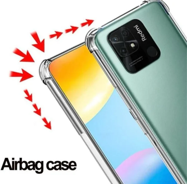 Xiaomi Redmi 10C Back Cover - Shockproof Clear Case - Soft Transparent BackCover For Girls Boys - Image 3