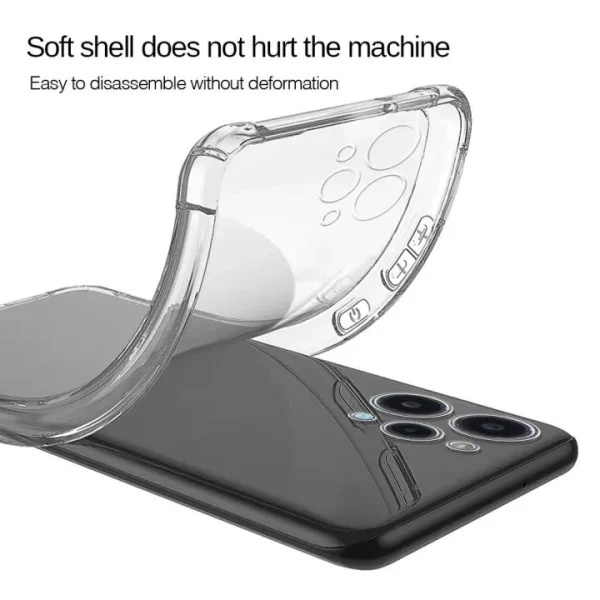 Xiaomi Redmi 12 4G Back Cover - Shockproof Clear Case - Soft Transparent BackCover For Girls Boys - Image 4