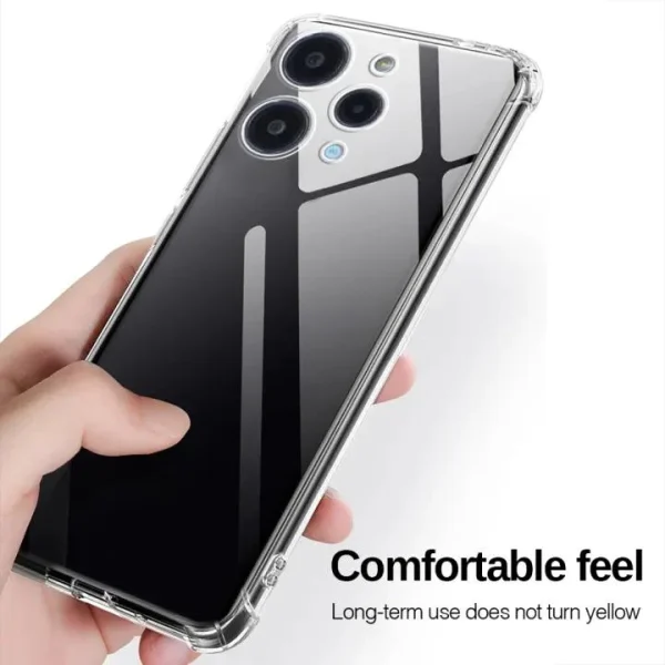 Xiaomi Redmi 12 4G Back Cover - Shockproof Clear Case - Soft Transparent BackCover For Girls Boys - Image 3