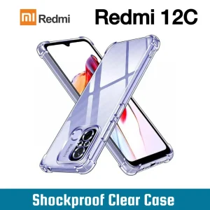 Xiaomi Redmi 12C / C55 Back Cover - Shockproof Clear Case - Soft Transparent BackCover For Girls Boys