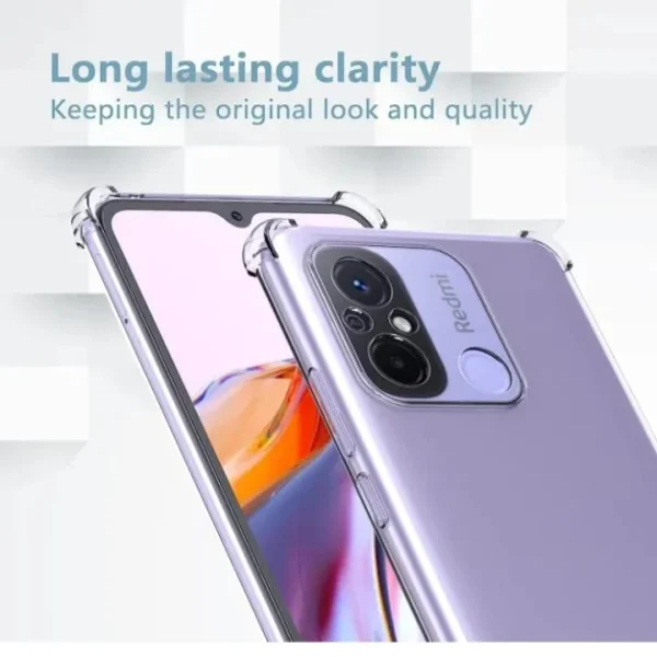 Xiaomi Redmi 12C / C55 Back Cover - Shockproof Clear Case - Soft Transparent BackCover For Girls Boys - Image 4