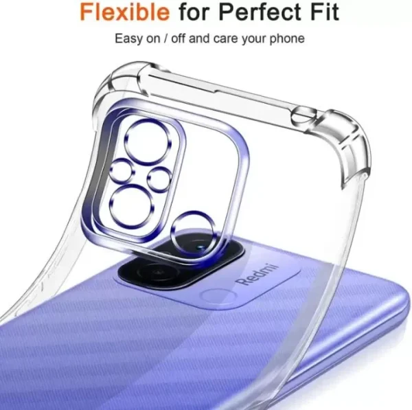 Xiaomi Redmi 12C / C55 Back Cover - Shockproof Clear Case - Soft Transparent BackCover For Girls Boys - Image 3