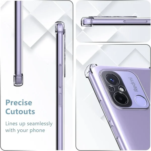 Xiaomi Redmi 12C / C55 Back Cover - Shockproof Clear Case - Soft Transparent BackCover For Girls Boys - Image 8