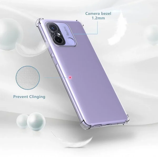 Xiaomi Redmi 12C / C55 Back Cover - Shockproof Clear Case - Soft Transparent BackCover For Girls Boys - Image 6