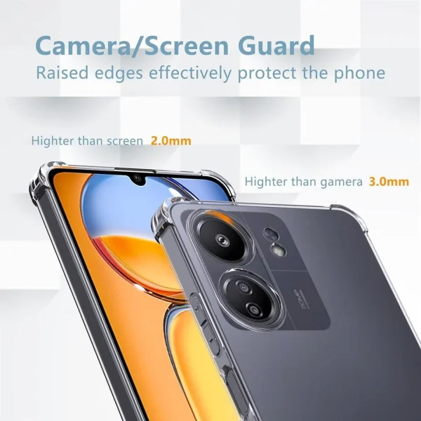 Xiaomi Redmi 13C 4G / C65 Back Cover - Shockproof Clear Case - Soft Transparent BackCover For Girls Boys - Image 3