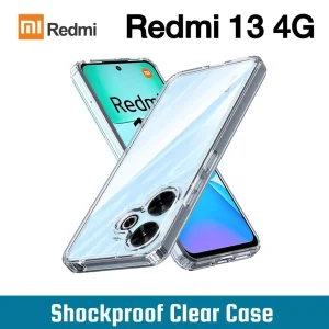 Xiaomi Redmi 13 4G / Poco M6 4G / Note 13R 5G Back Cover - Shockproof Clear Case - Soft Transparent BackCover For Girls Boys