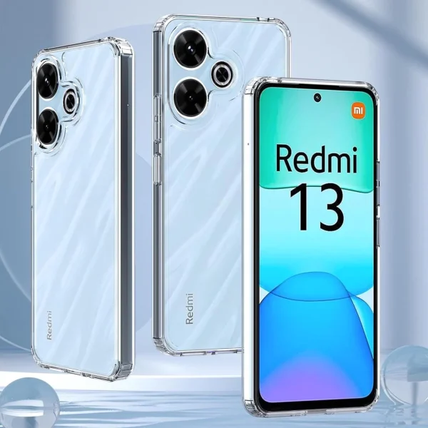 Xiaomi Redmi 13 4G / Poco M6 4G / Note 13R 5G Back Cover - Shockproof Clear Case - Soft Transparent BackCover For Girls Boys - Image 5