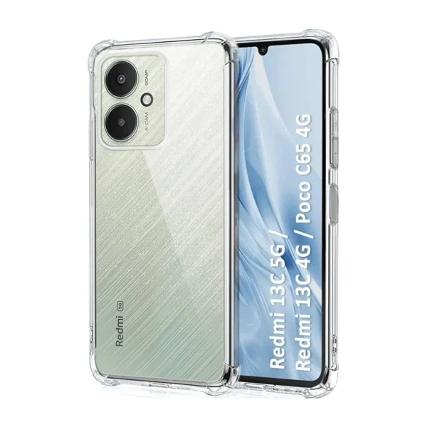 Xiaomi Redmi 13 5G / Poco M6 5G / 13R Back Cover - Shockproof Clear Case - Soft Transparent BackCover For Girls Boys - Image 5