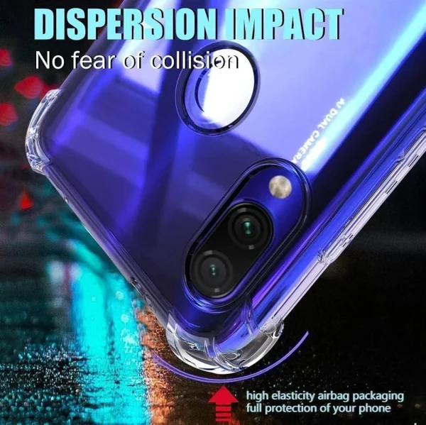 Xiaomi Redmi Note 7 / Note 7 Pro Back Cover - Shockproof Clear Case - Soft Transparent BackCover For Girls Boys - Image 2