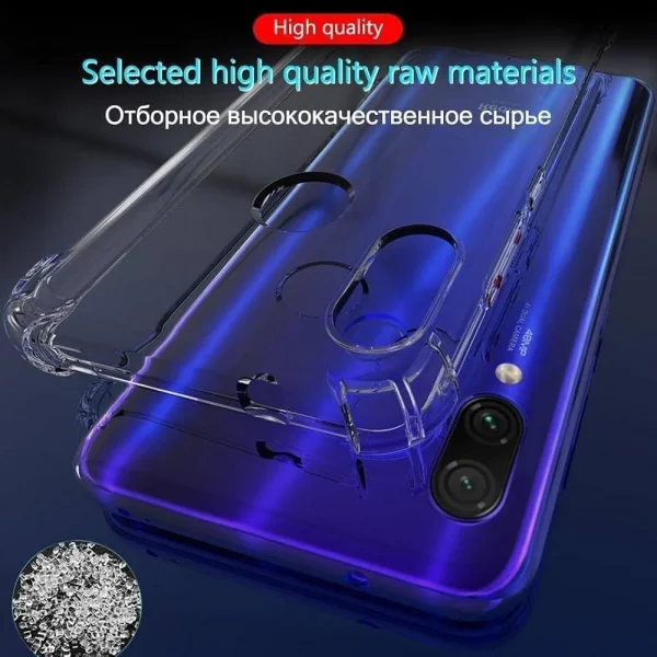Xiaomi Redmi Note 7 / Note 7 Pro Back Cover - Shockproof Clear Case - Soft Transparent BackCover For Girls Boys - Image 5