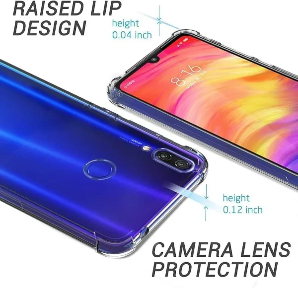 Xiaomi Redmi Note 7 / Note 7 Pro Back Cover - Shockproof Clear Case - Soft Transparent BackCover For Girls Boys - Image 6
