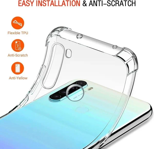 Xiaomi Redmi Note 8 Back Cover - Shockproof Clear Case - Soft Transparent BackCover For Girls Boys - Image 4
