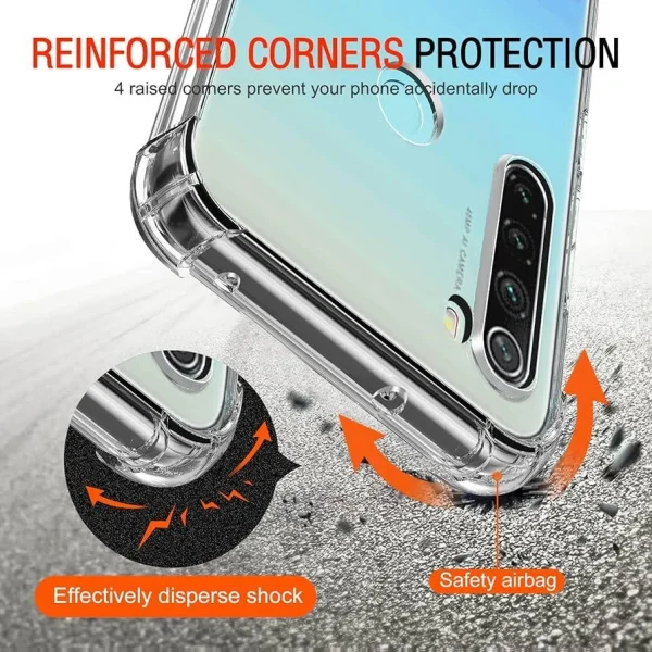 Xiaomi Redmi Note 8 Back Cover - Shockproof Clear Case - Soft Transparent BackCover For Girls Boys - Image 2