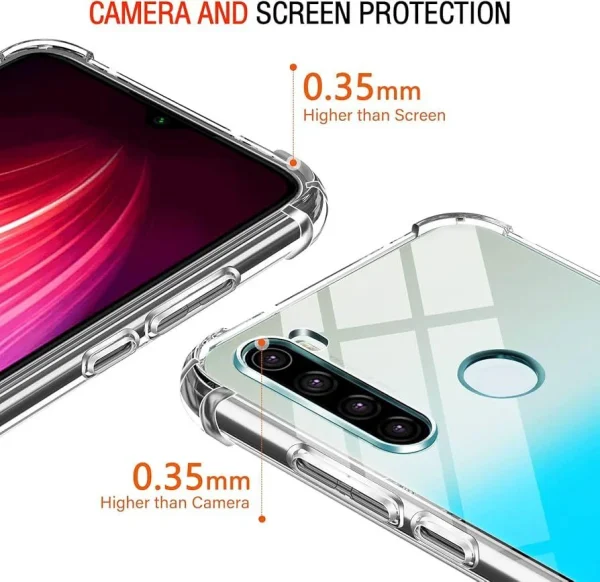Xiaomi Redmi Note 8 Back Cover - Shockproof Clear Case - Soft Transparent BackCover For Girls Boys - Image 3