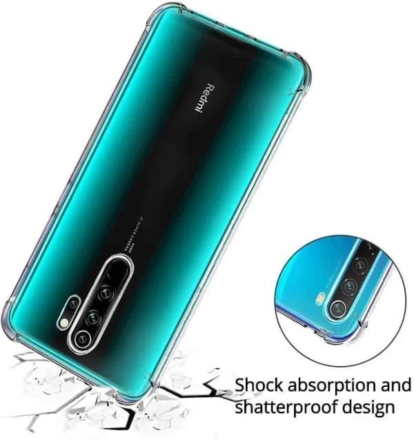 Xiaomi Redmi Note 8 Pro Back Cover - Shockproof Clear Case - Soft Transparent BackCover For Girls Boys - Image 2
