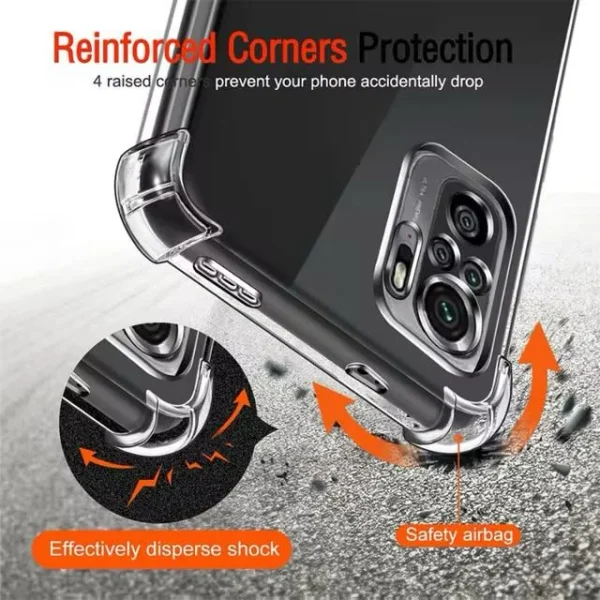 Xiaomi Redmi Note 10 4G / Note 10s Back Cover - Shockproof Clear Case - Soft Transparent BackCover For Girls Boys - Image 2