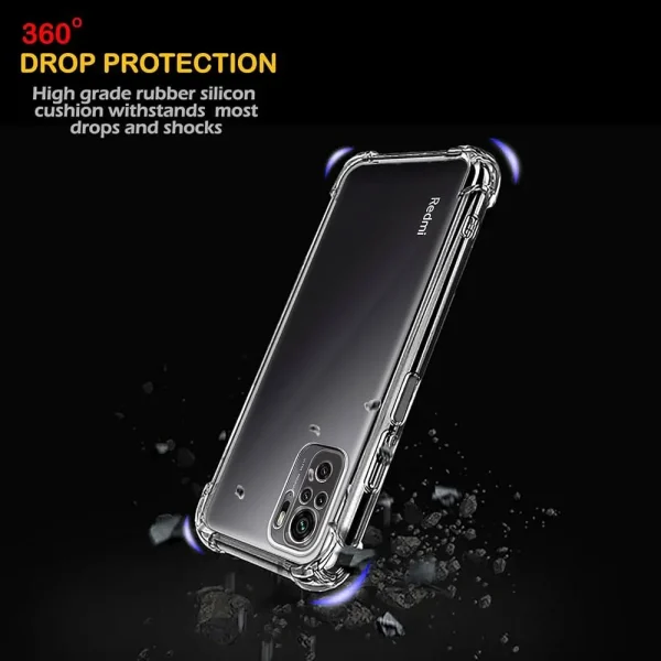 Xiaomi Redmi Note 10 4G / Note 10s Back Cover - Shockproof Clear Case - Soft Transparent BackCover For Girls Boys - Image 5