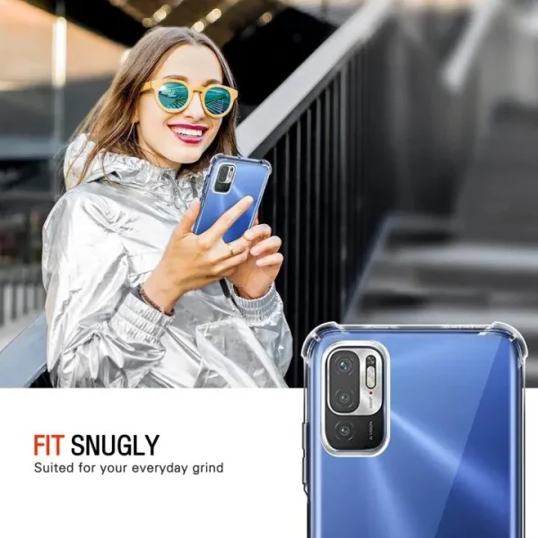 Xiaomi Redmi Note 10 5G Back Cover - Shockproof Clear Case - Soft Transparent BackCover For Girls Boys - Image 7