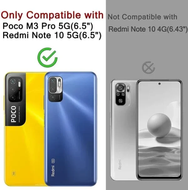 Xiaomi Redmi Note 10 5G Back Cover - Shockproof Clear Case - Soft Transparent BackCover For Girls Boys - Image 5