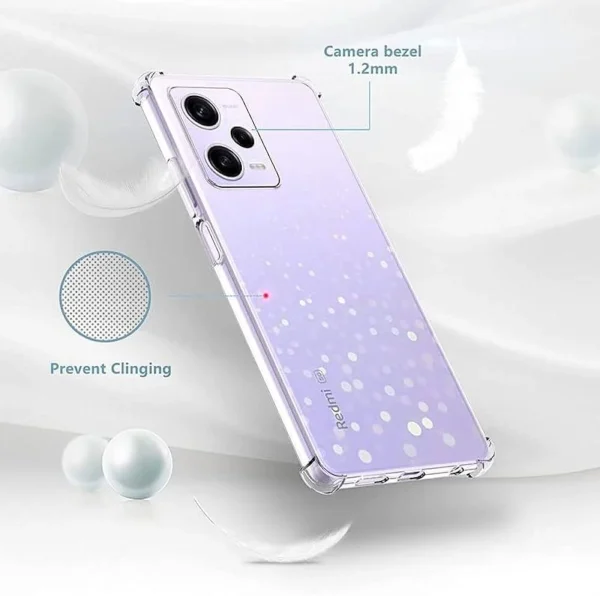 Xiaomi Redmi Note 12 Pro 5G Back Cover - Shockproof Clear Case - Soft Transparent BackCover For Girls Boys - Image 5