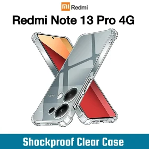 Xiaomi Redmi Note 13 Pro 4G Back Cover - Shockproof Clear Case -Soft Transparent BackCover For Girls Boys