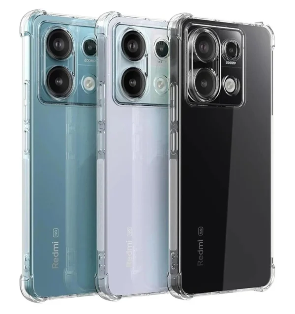 Xiaomi Redmi Note 13 5G Back Cover - Shockproof Clear Case - Soft Transparent BackCover For Girls Boys - Image 7