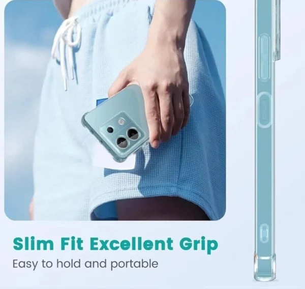 Xiaomi Redmi Note 13 5G Back Cover - Shockproof Clear Case - Soft Transparent BackCover For Girls Boys - Image 5