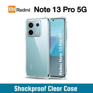 Xiaomi Redmi Note 13 Pro 5G Back Cover - Shockproof Clear Case - Soft Transparent BackCover For Girls Boys