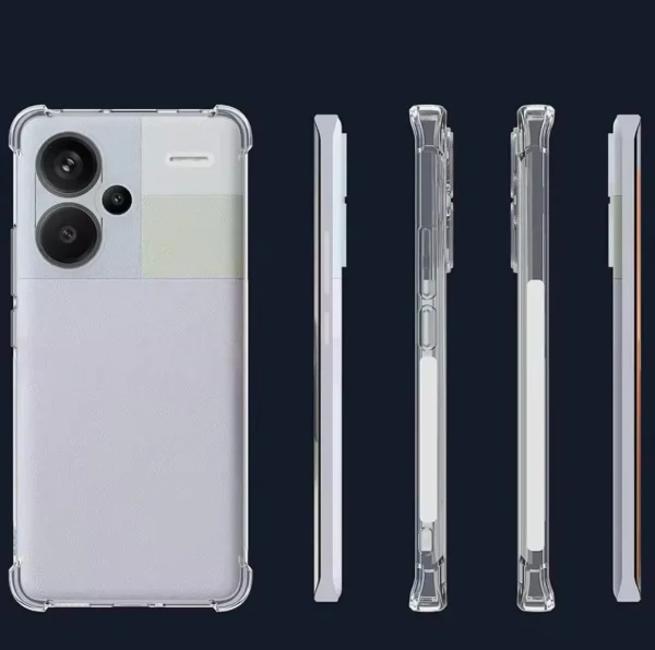 Xiaomi Redmi Note 13 Pro Plus 5G Back Cover - Shockproof Clear Case - Soft Transparent BackCover For Girls Boys - Image 5