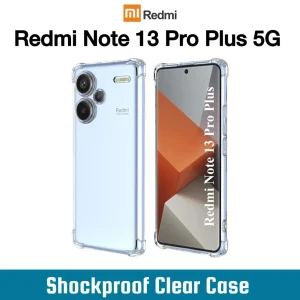 Xiaomi Redmi Note 13 Pro Plus 5G Back Cover - Shockproof Clear Case - Soft Transparent BackCover For Girls Boys