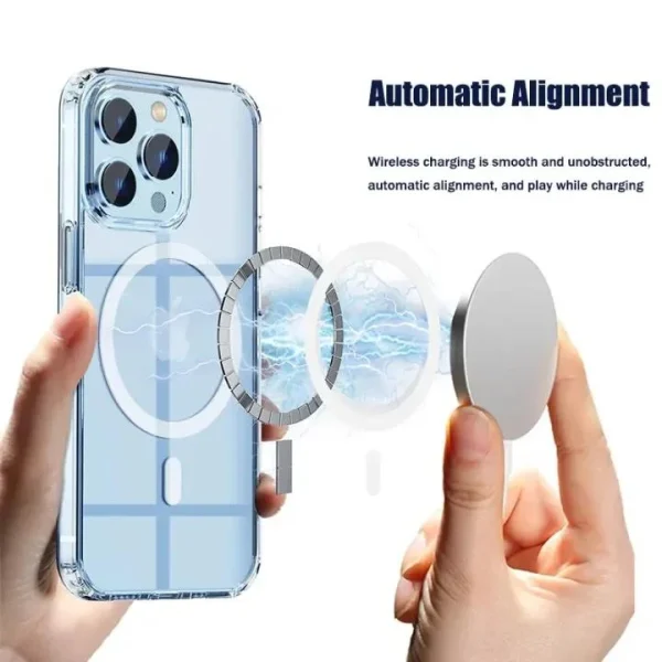 Clear MagSafe Case For iPhone 16 15 14 13 12 11 Pro Max SE Back Cover - Magnetic Wireless Charging Support Case For Boys Girls - Image 10