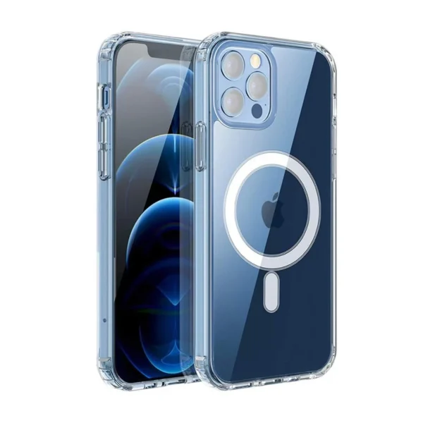 Clear MagSafe Case For iPhone 16 15 14 13 12 11 Pro Max SE Back Cover - Magnetic Wireless Charging Support Case For Boys Girls