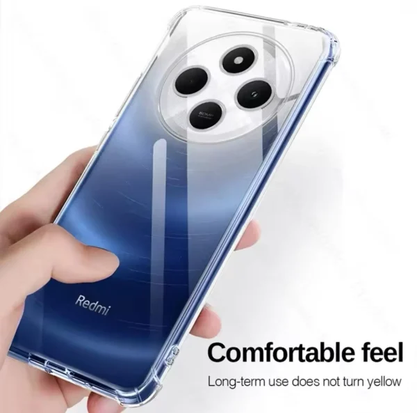 Xiaomi Redmi 14C Back Cover - Shockproof Clear Case -Soft Transparent BackCover For Girls Boys - Image 3