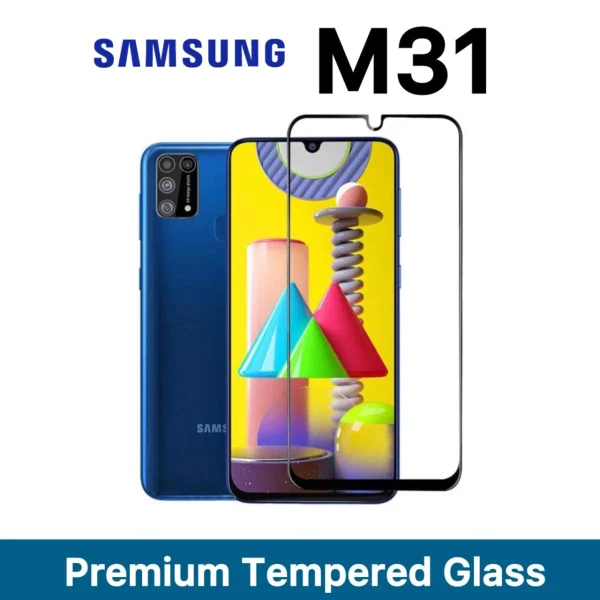 Samsung M31 Tempered Glass - Premium Screen Protector