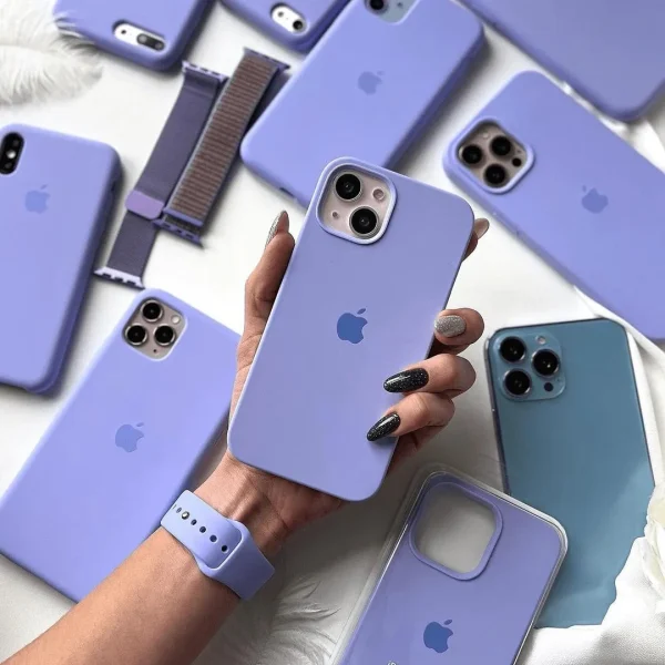 iPhone Silicone Case - (Lilac) For iPhone 16 15 14 13 12 11 Pro Max 6s 7 8 Plus SE Xs Back Cover - Image 10
