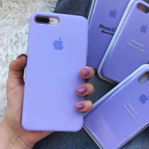 iPhone Silicone Case - (Lilac) For iPhone 16 15 14 13 12 11 Pro Max 6s 7 8 Plus SE Xs Back Cover - Image 9