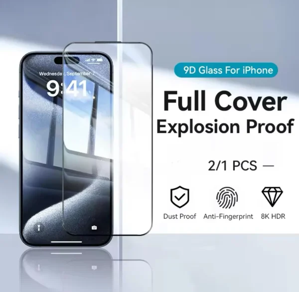 MTB Premium Tempered Glass For iPhone 16 15 14 13 12 11 Pro Max Mini SE2 SE3 XS XR 6s 8 7 Plus Screen Protectors Full Glue High Quality Temperd Glass - Image 13